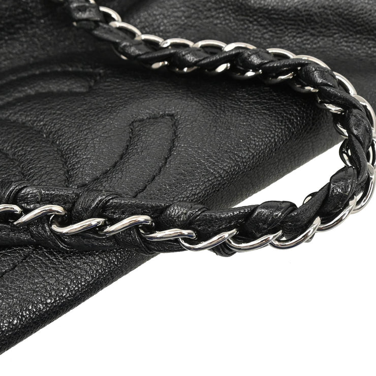 Chanel 2005-2006 Black Calfskin Luxury Line Bowling Bag