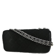 Chanel 2005-2006 Black Velvet East West Shoulder Bag