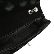 Chanel 2005-2006 Black Velvet East West Shoulder Bag