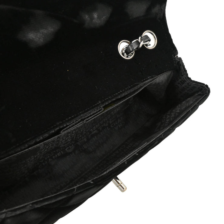 Chanel 2005-2006 Black Velvet East West Shoulder Bag
