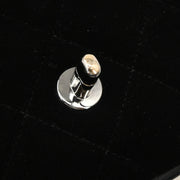 Chanel 2005-2006 Black Velvet East West Shoulder Bag