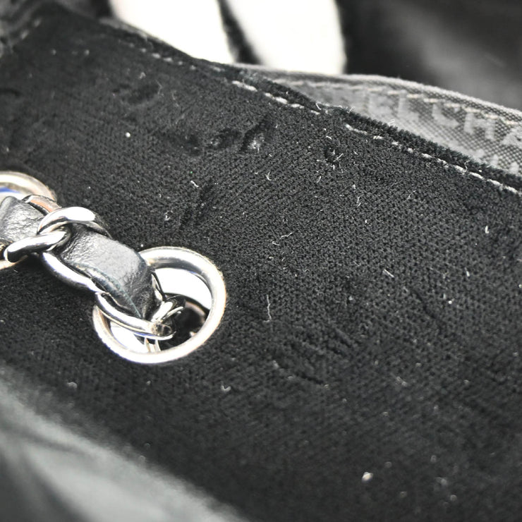 Chanel 2005-2006 Black Velvet East West Shoulder Bag