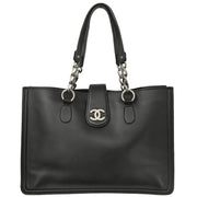 Chanel 2005-2006 Black Calfskin Tote Bag