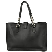 Chanel 2005-2006 Black Calfskin Tote Bag
