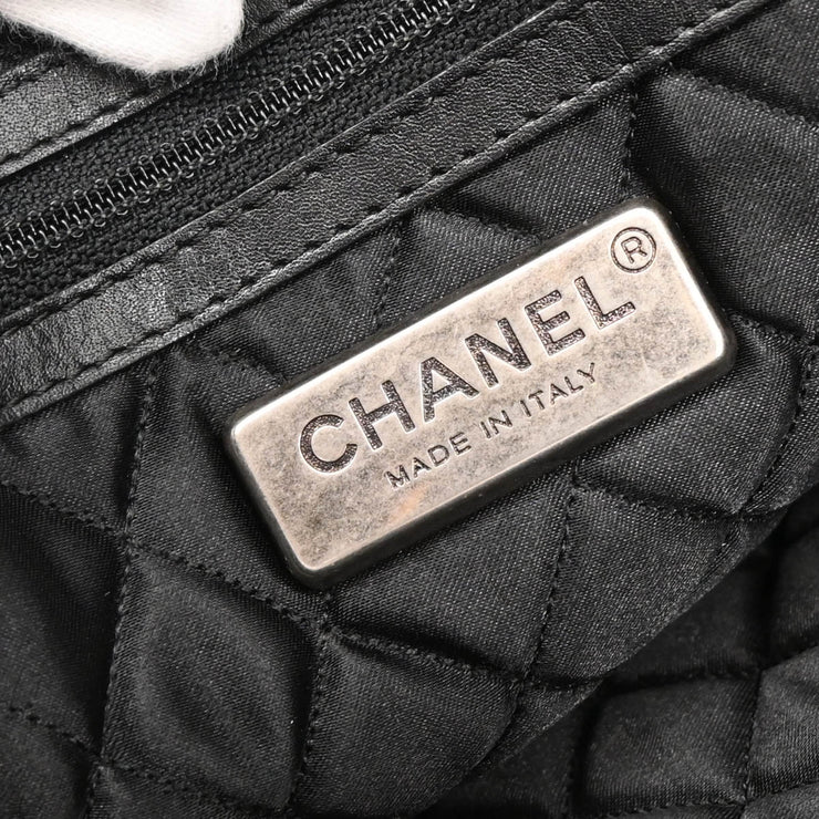 Chanel 2005-2006 Black Calfskin Tote Bag