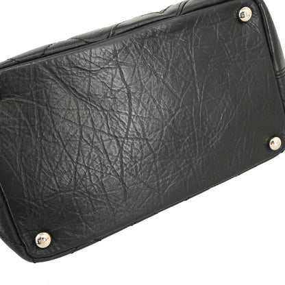 Chanel 2006-2008 Black Calfskin Cambon Ligne Tote Handbag