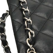 Chanel 2006-2008 Black Calfskin Cambon Ligne Tote Handbag