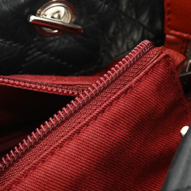 Chanel 2006-2008 Black Calfskin Cambon Ligne Tote Handbag