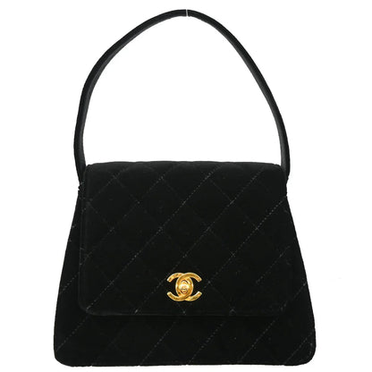 Chanel 1997-1999 Black Velvet Handbag