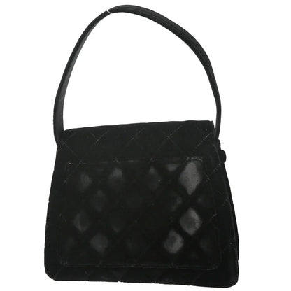 Chanel 1997-1999 Black Velvet Handbag