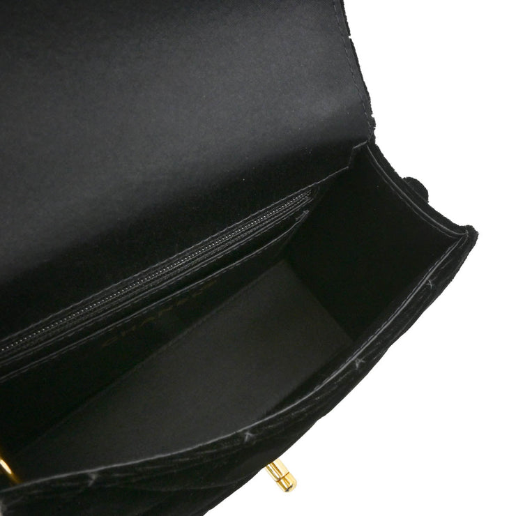 Chanel 1997-1999 Black Velvet Handbag