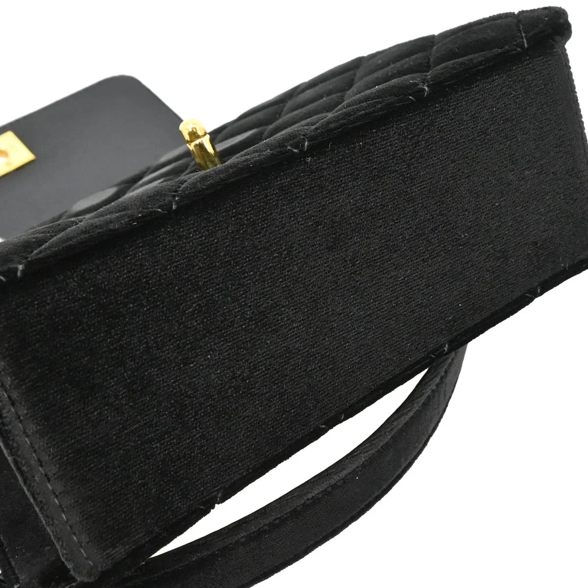 Chanel 1997-1999 Black Velvet Handbag