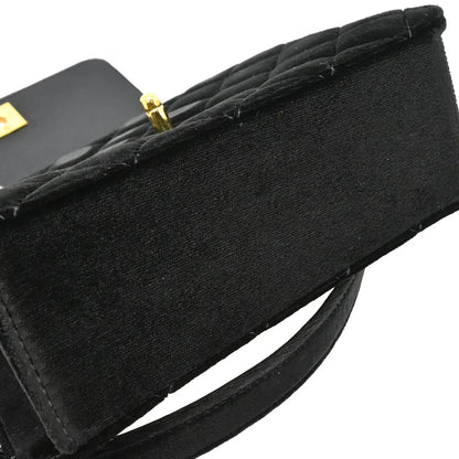 Chanel 1997-1999 Black Velvet Handbag