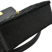 Chanel 1997-1999 Black Velvet Handbag