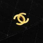 Chanel 1997-1999 Black Velvet Handbag
