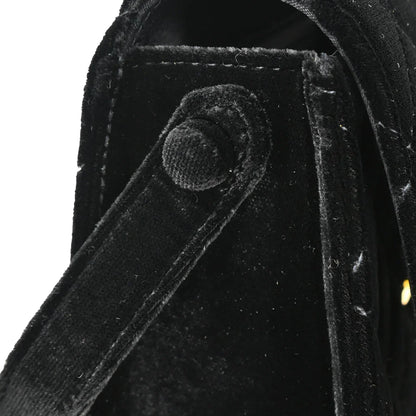 Chanel 1997-1999 Black Velvet Handbag