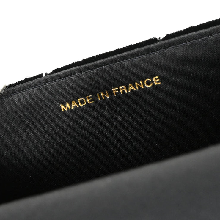Chanel 1997-1999 Black Velvet Handbag