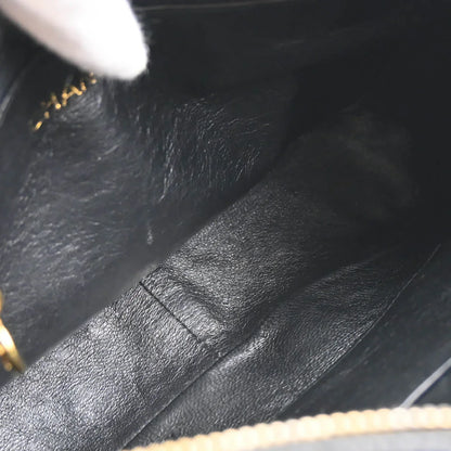Chanel 1991-1994 Black Caviar Bias Stitch Camera Bag Small Shoulder Bag
