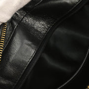 Chanel 1991-1994 Black Caviar Bias Stitch Camera Bag Small Shoulder Bag