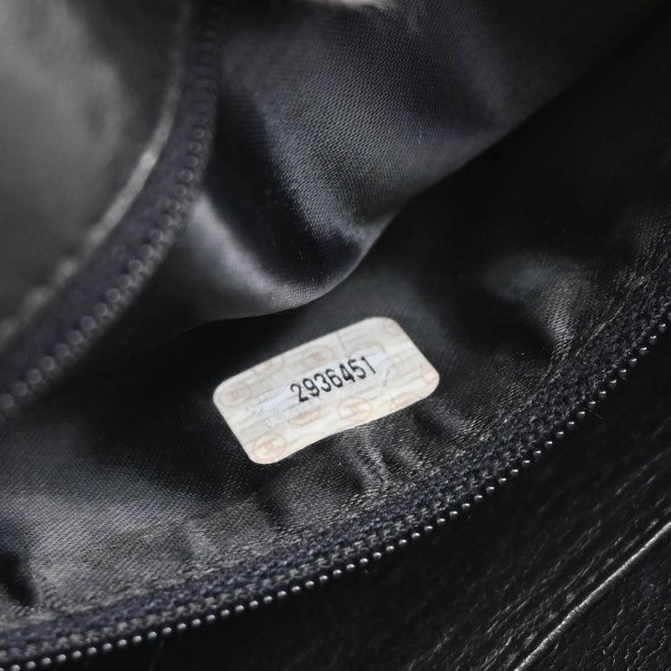 Chanel 1991-1994 Black Caviar Bias Stitch Camera Bag Small Shoulder Bag