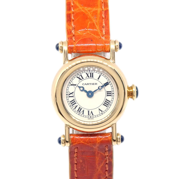 Cartier * Mini Diabolo Ref.1470 Quartz Watch 18KYG Orange