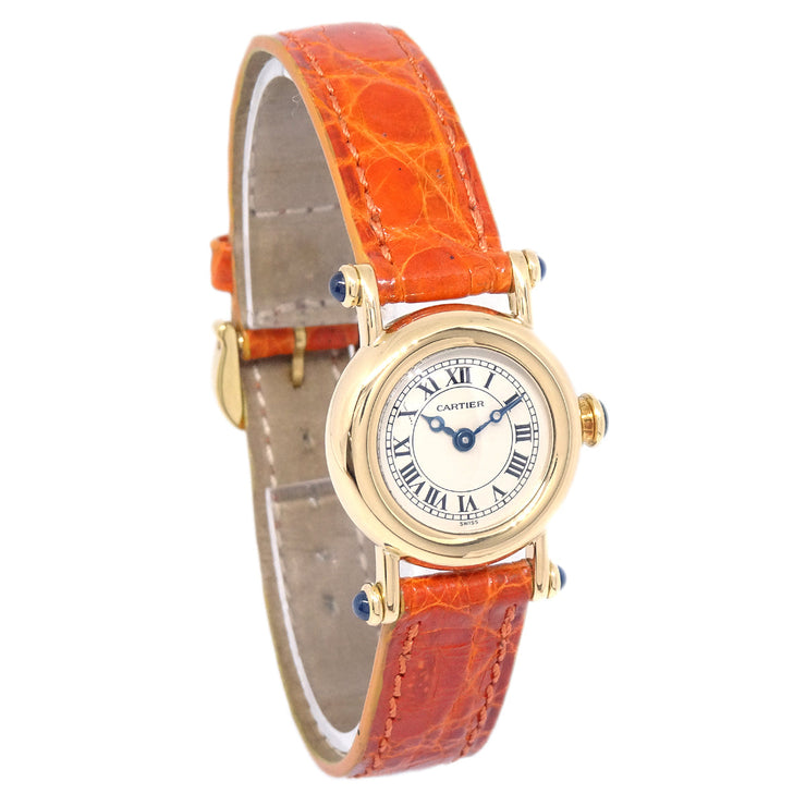Cartier * Mini Diabolo Ref.1470 Quartz Watch 18KYG Orange