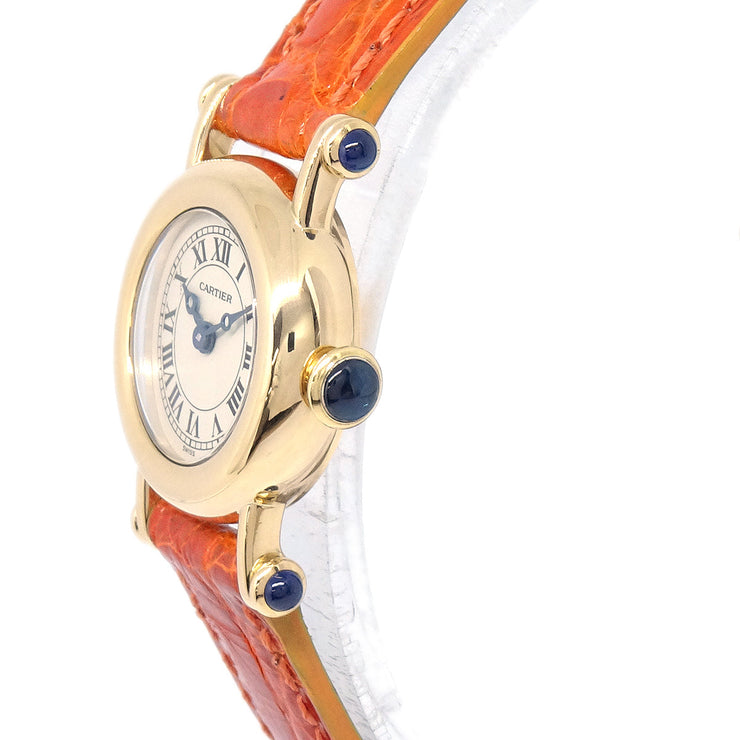 Cartier * Mini Diabolo Ref.1470 Quartz Watch 18KYG Orange