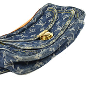 Louis Vuitton 2007 Blue Monogram Denim Bum Bag Waist Pouch M95347