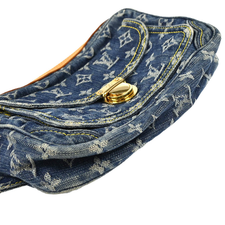 Louis Vuitton 2007 Blue Monogram Denim Bum Bag Waist Pouch M95347