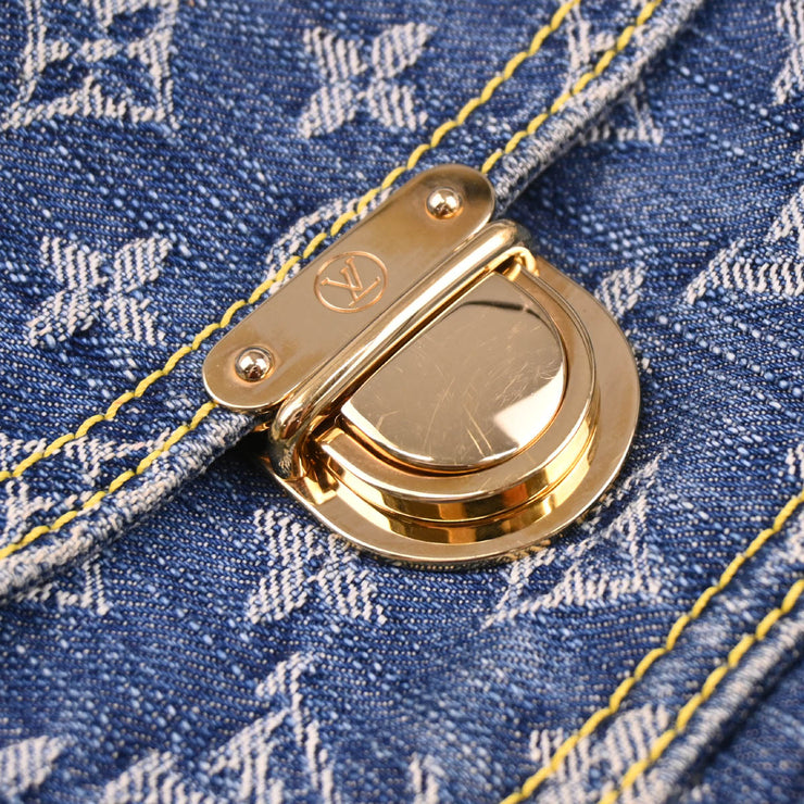 Louis Vuitton 2007 Blue Monogram Denim Bum Bag Waist Pouch M95347