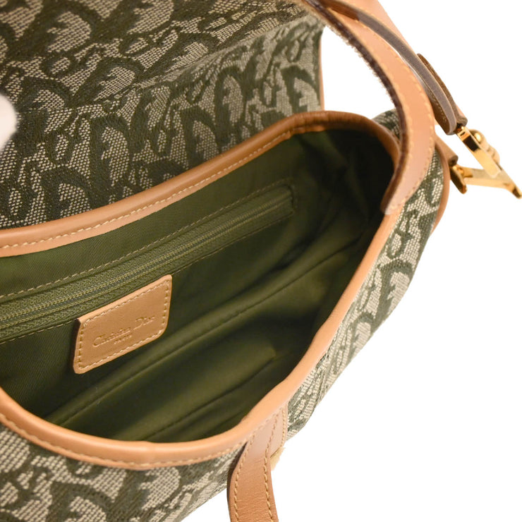 Christian Dior 2001 Green Trotter Saddle Handbag
