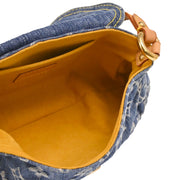 Louis Vuitton 2006 Blue Monogram Denim Mini Pleaty Handbag M95050