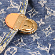Louis Vuitton 2006 Blue Monogram Denim Mini Pleaty Handbag M95050