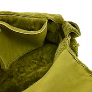 Chanel 2000-2001 Green Mouton Shoulder Bag
