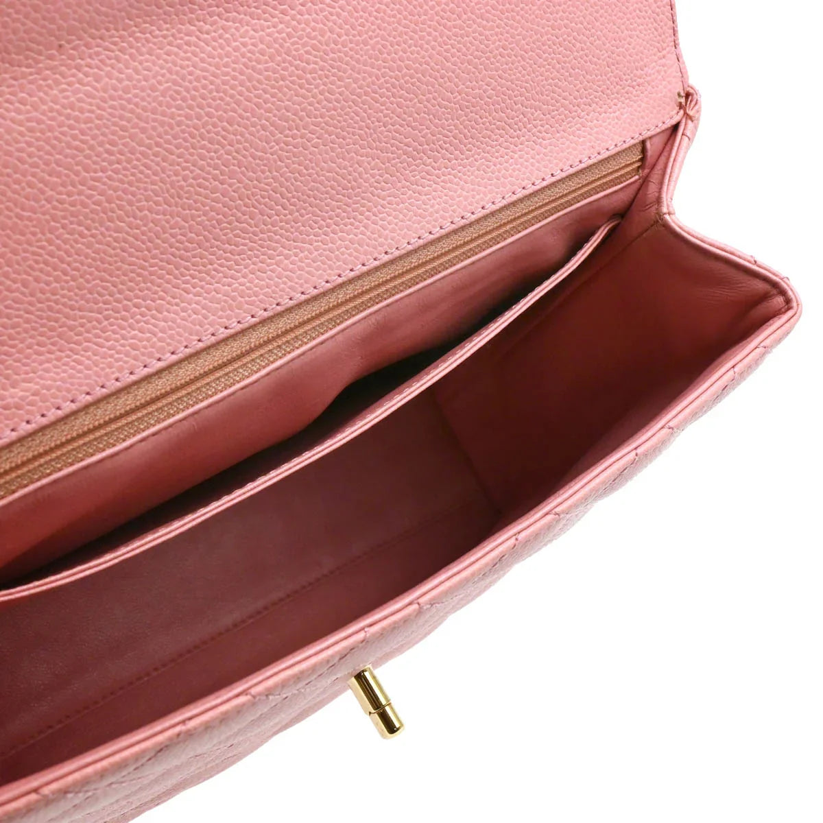 Chanel 2004-2005 Pink Caviar Kelly Handbag