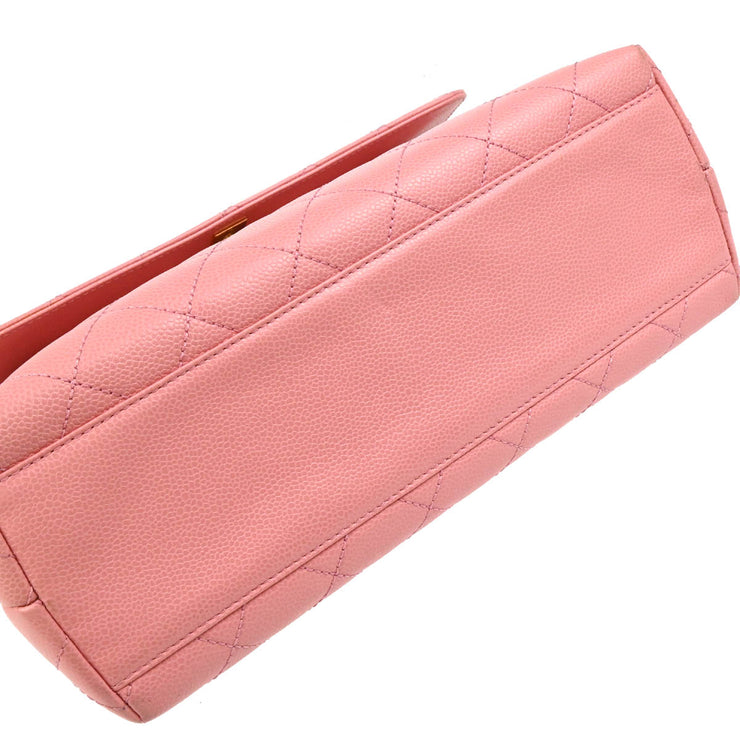 Chanel 2004-2005 Pink Caviar Kelly Handbag