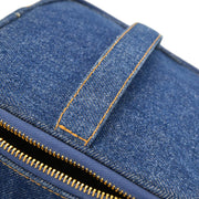 Chanel 1996-1997 Blue Denim Vanity Handbag