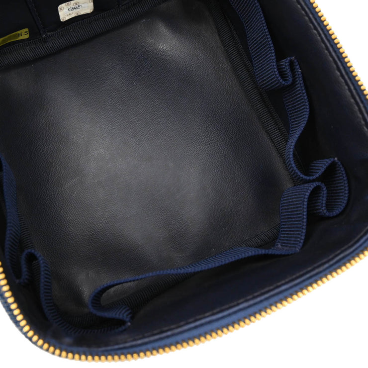Chanel 1996-1997 Blue Denim Vanity Handbag