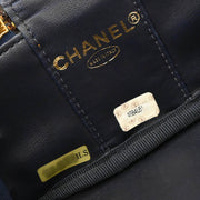 Chanel 1996-1997 Blue Denim Vanity Handbag