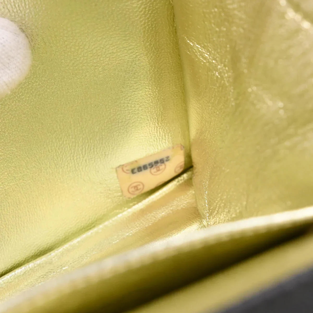 Chanel 1991-1994 Gray Satin Straight Flap Shoulder Bag