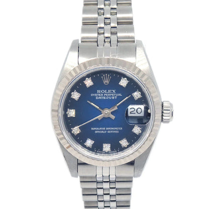 Rolex Ref.69174G Oyster Perpetual Datejust 26mm Watch SS Diamond