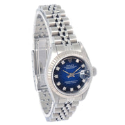 Rolex Ref.69174G Oyster Perpetual Datejust 26mm Watch SS Diamond