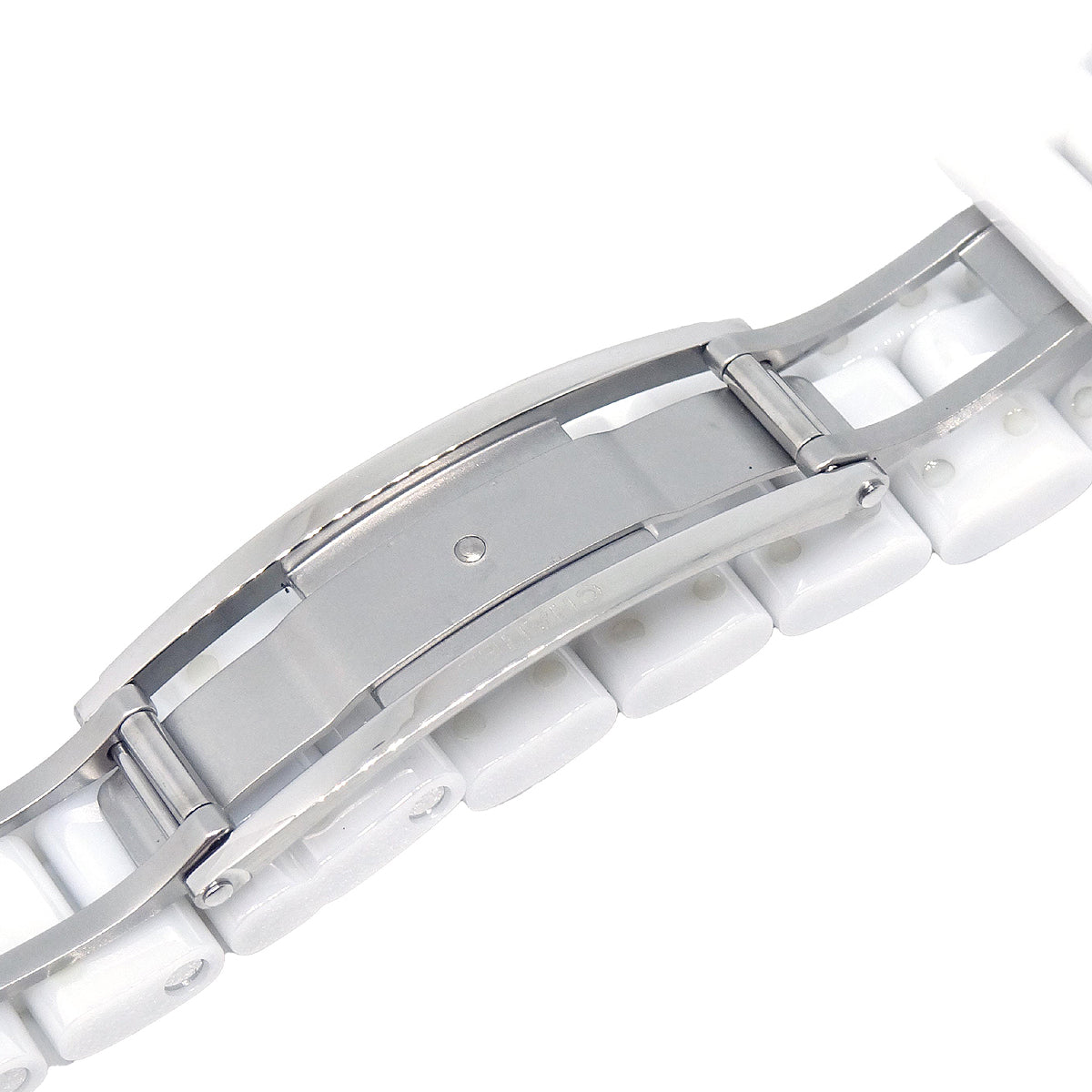 Chanel Ref.H2010 J12 33mm Quartz Watch Ceramic SS Diamond Pink Sapphire