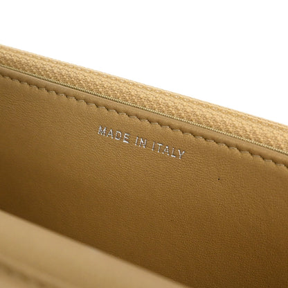 Chanel 2019 Beige Lambskin Rhinestone Camellia WOC Shoulder Wallet Bag