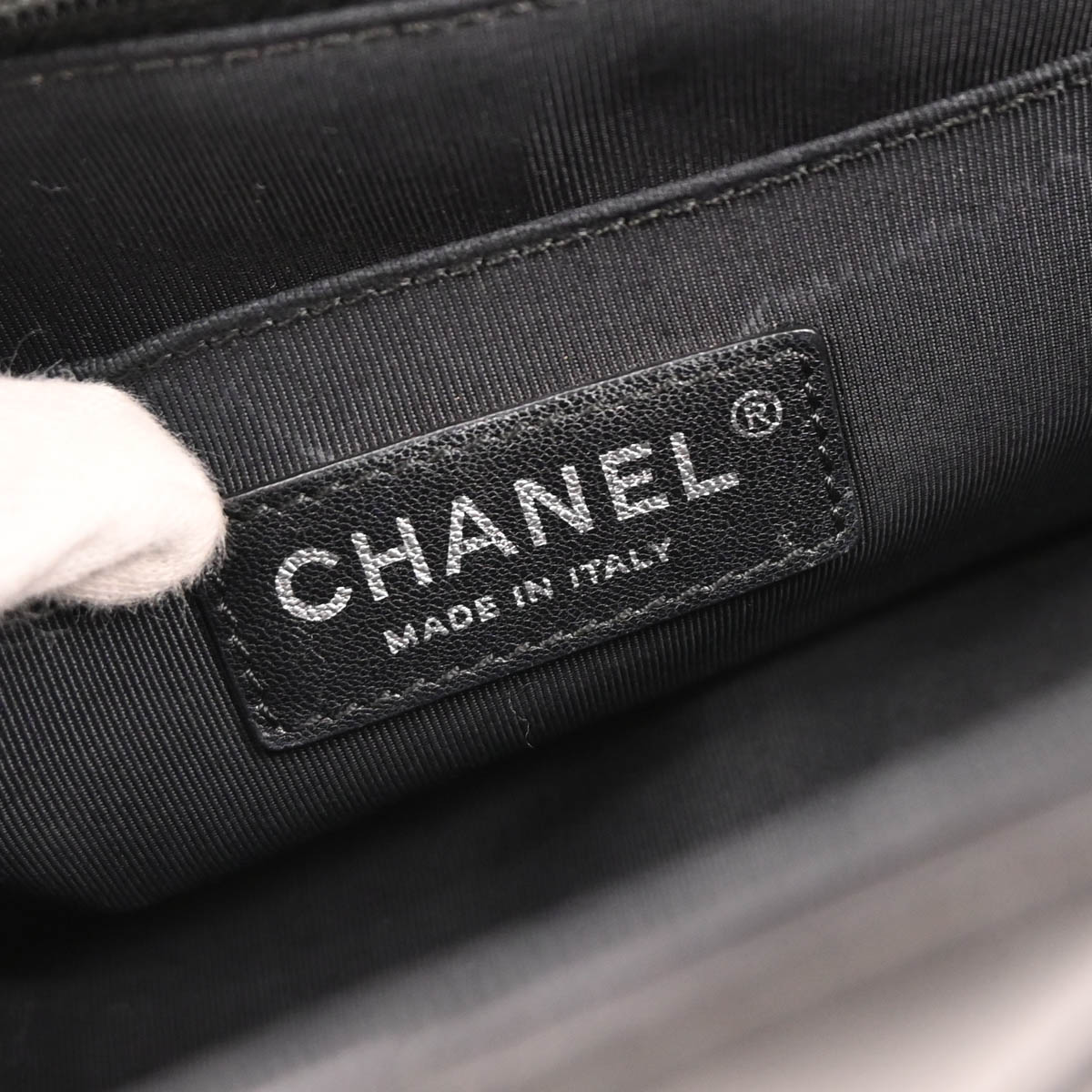 Chanel 2017 Black Lambskin Single Flap Shoulder Bag