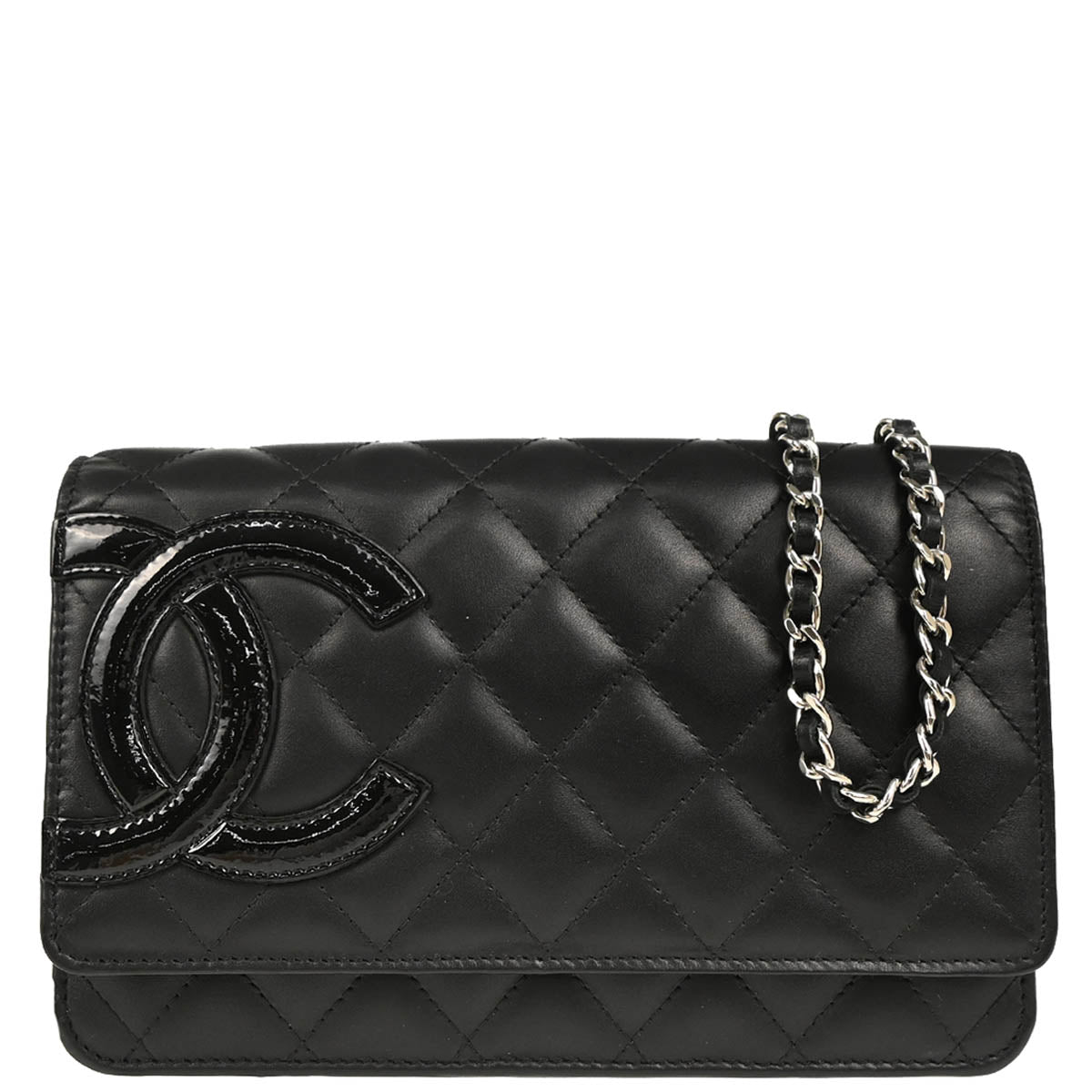 Chanel 2010-2011 Black Calfskin Cambon Ligne WOC