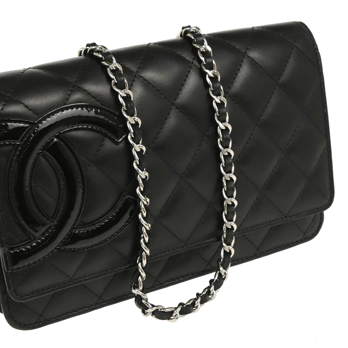 Chanel 2010-2011 Black Calfskin Cambon Ligne WOC