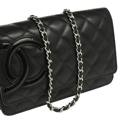 Chanel 2010-2011 Black Calfskin Cambon Ligne WOC