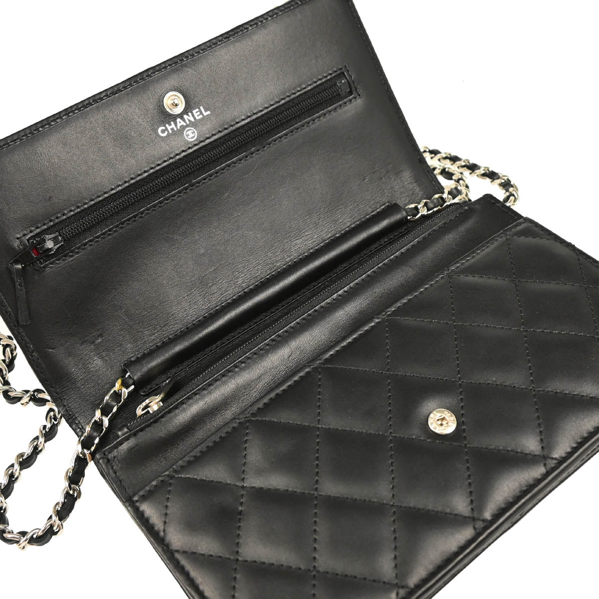 Chanel 2010-2011 Black Calfskin Cambon Ligne WOC