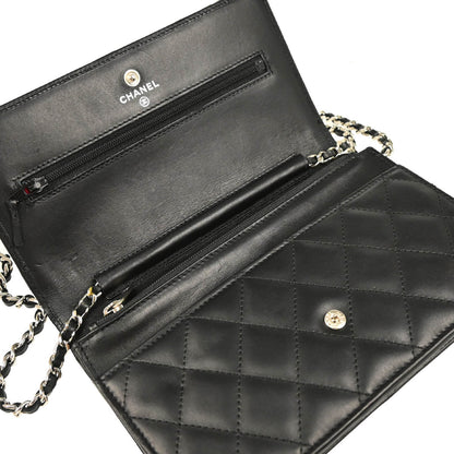Chanel 2010-2011 Black Calfskin Cambon Ligne WOC